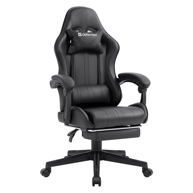 Gaming stolica Defender Azure crna