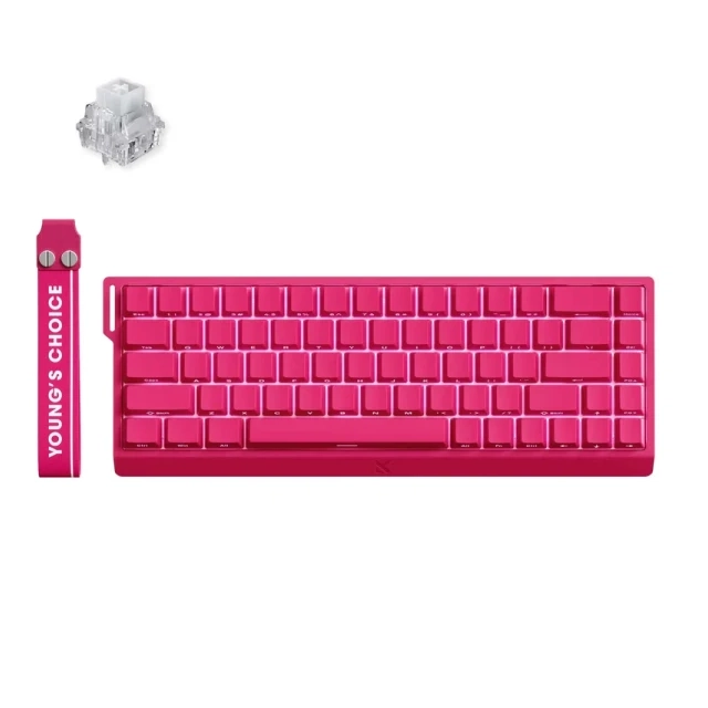 Gaming tastatura MCHOSE Ace 68 Hall Effect Magnetic Switch rose red
