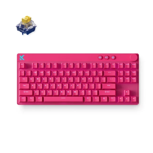 Gaming tastatura MCHOSE Mix 87 Hall Effect Magnetic Switch rose red