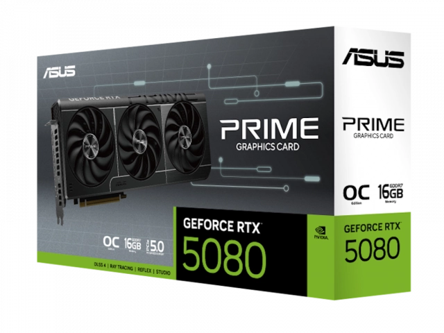 Graficka karta ASUS PRIME-RTX5080-O16G NVD/16GB/GDDR7/256bit/crna