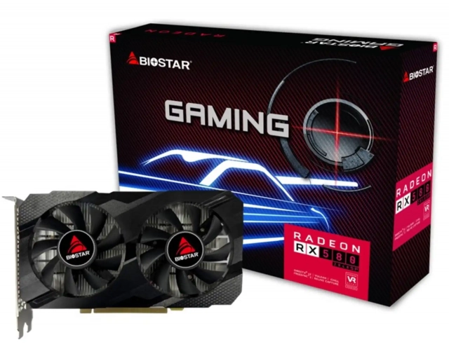 Graficka karta Biostar RX580 8GB GDDR5 256 bit 3XDP/DVI/HDMI