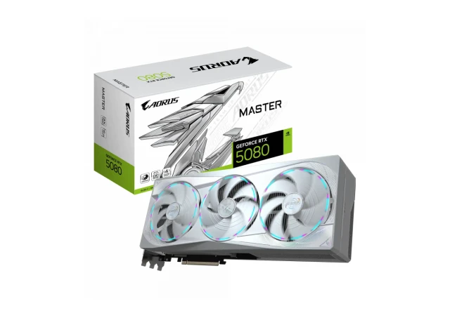 Graficka karta Gigabyte AORUS GeForce RTX 5080 MASTER ICE 16G GDDR7