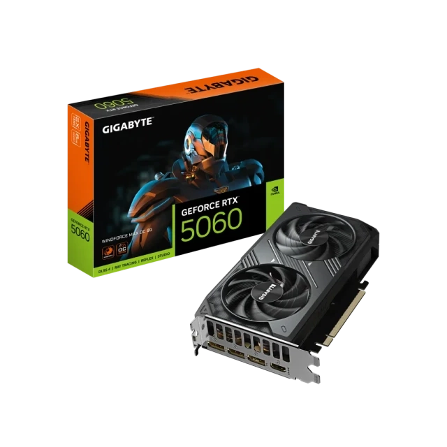 Grafička karta Gigabyte GeForce RTX 5060 Windforce OC GV-N5060WF2MAX OC-8GD 8GB GDDR7