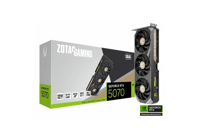 Grafička karta Zotac Gaming Geforce RTX 5070 Solid 12GB DDR7 192 bit 3xDP/HDMI