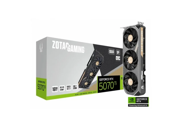 Grafička karta Zotac Gaming Geforce RTX 5070 Ti Solid SFF OC 16GB DDR7 256 bit 3xDP/HDMI
