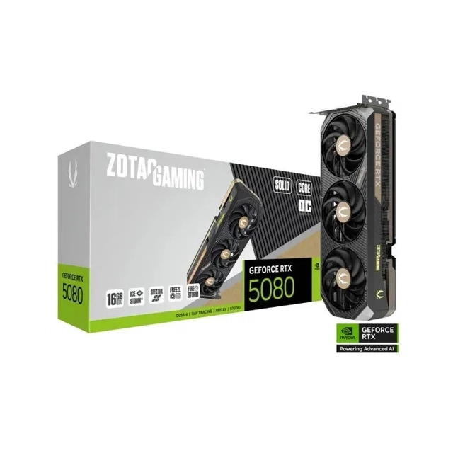 SVGA Zotac GAMING GeForce RTX 5080 SOLID Core, ZT-B50800D2-10P