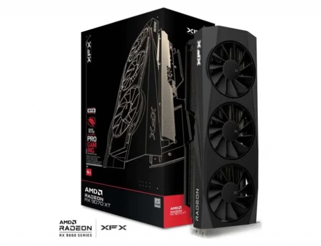 SVGA PCIE XFX AMD RX-97TQICKB9 RX9070XT 16GB GDDR6 256bit Crna