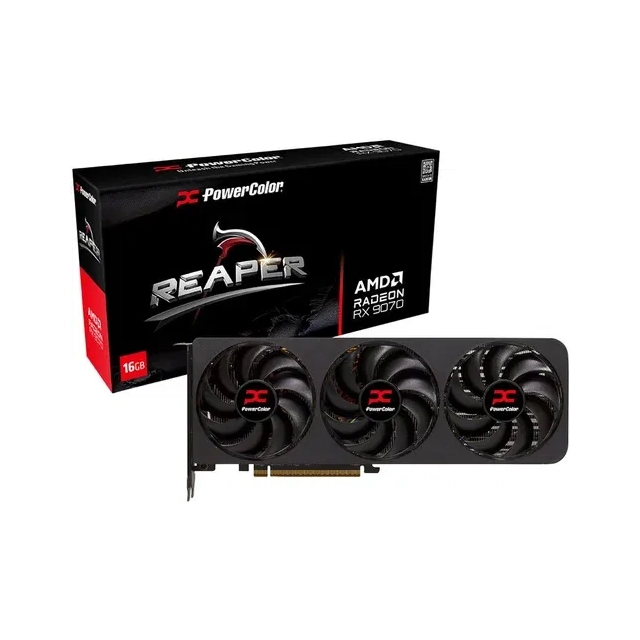 Graficka karta POWER COLOR RX 9070 XT 16G-A Reaper AMD/16GB/GDDR6/256bit/crna