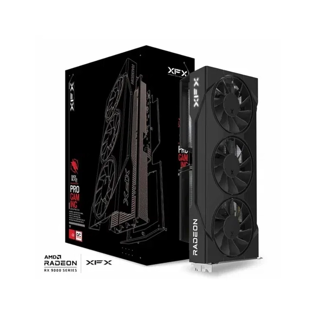 XFX Swift AMD Radeon RX 9060 XT OC White Triple Fan Gaming Edition 16GB GDDR6 128-bit HDMI 2x DP