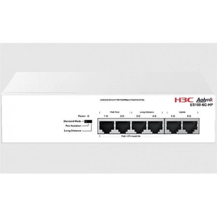 H3C Aolynk ES100-6G-HP Ethernet Switch 6 x 1G ports, AC
