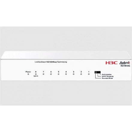 H3C Aolynk ES100-8G Ethernet Switch 8 x 1G ports, DC