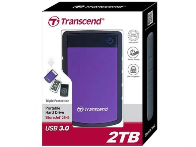 Hard disk TRANSCEND  TS1TSJ25M3S eksterni/1TB/2.5"/USB 3.0/slim/siva