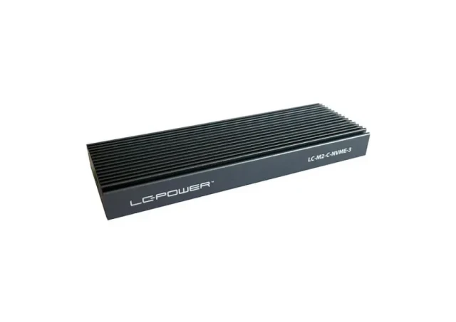 HDD SSD Rack LC Power LC-M2-C-NVME-4  Enclosure for NVMe M.2 SSD  USB-C (USB3.2 Gen.2x1) Usb Type-C Black