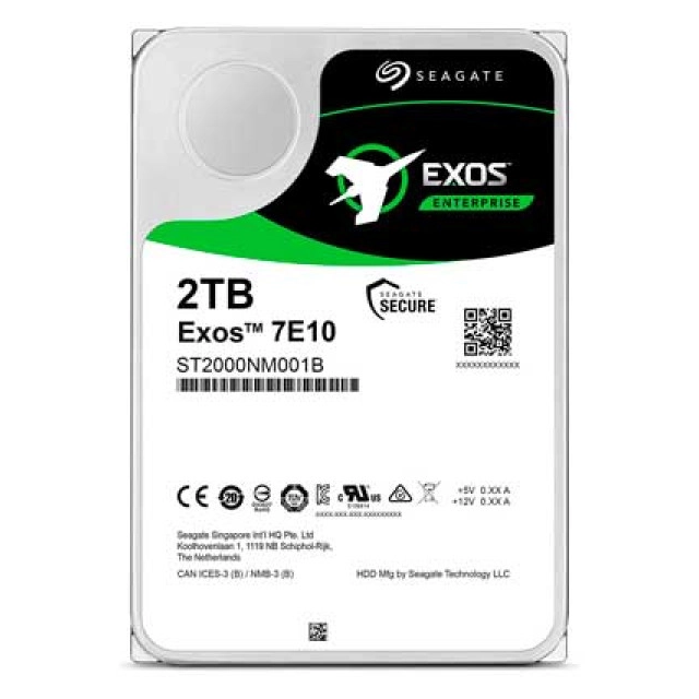 HDD SAS 2TB Seagate Exos 7E10 ST2000NM001B 7200rpm 256MB Enterprise
