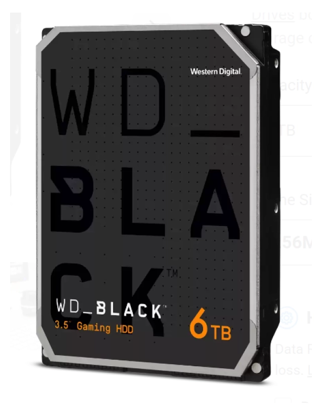 HDD WD 6TB WD6004FZWX 7200RPM 128M Black