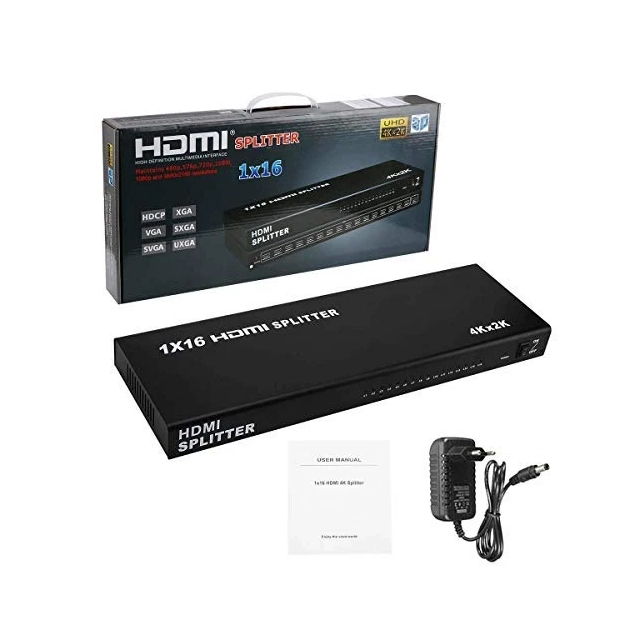Kettz HDMI spliter 1x16 12V/3A ver.1.4 KT-HSP-1.16
