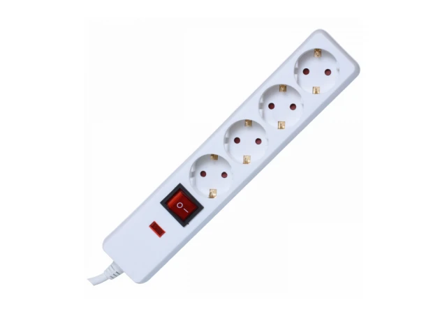 home Produžni kabel sa zaštitom, 4 utičnica, 1.5mm2, 1.5 met, - NVT 04K/WH