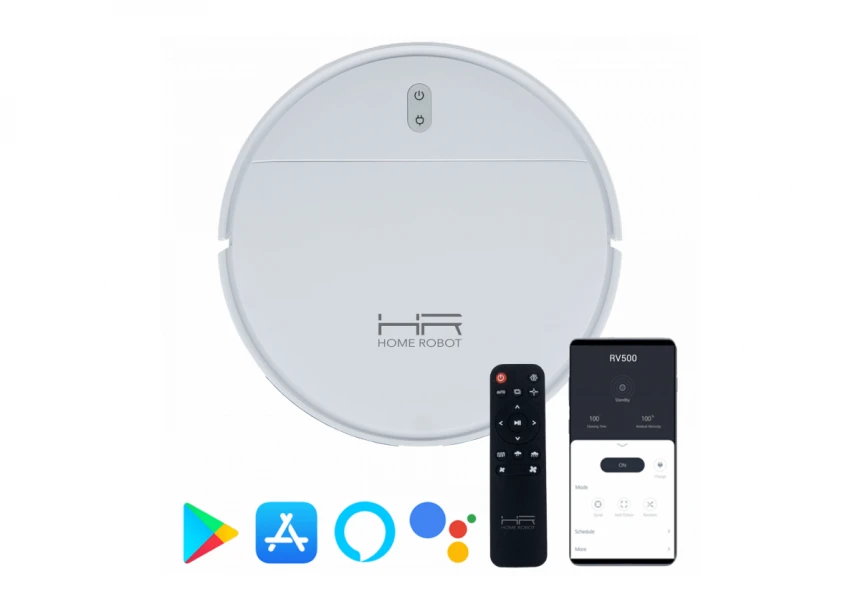 Home Robot Robot, usisavač, Wifi, HEPA filter - Homerobot RV500 White