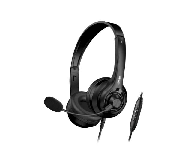 HS-235U AI USB slušalice sa mikrofonom crne 