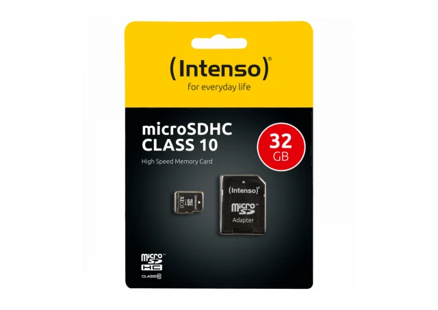(Intenso) Micro SD Kartica 32GB Class 10 (SDHC & SDXC) sa adapterom - SDHCmicro+ad-32GB/Class10