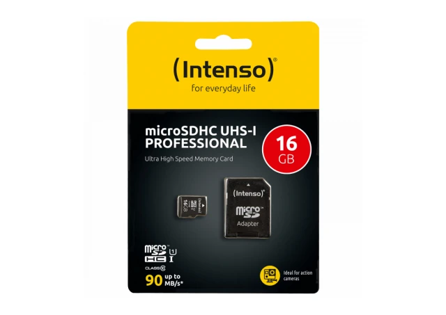 (Intenso) Micro SDHC/SDXC kartica 16GB Class 10, UHS-I +adapter, Pro - MicroSD 16GB Class10 UHS-I Pro