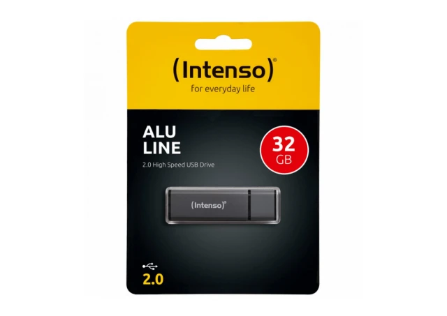 (Intenso) USB Flash drive 32GB Hi-Speed USB 2.0, ALU Line - USB2.0-32GB/Alu-a