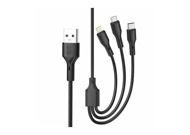 Kabl USB Tip A-Tip C/Micro/lightning 3u1 XO NB230 1m 3A