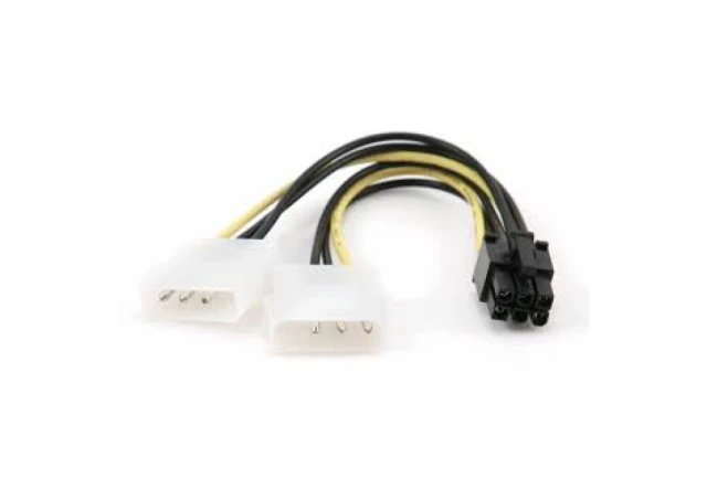 Kabl Wiretek 2x4Pin MALE na 6Pin PCIEx FEMALE 