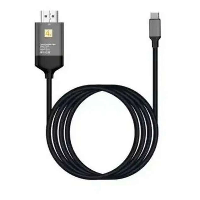 Kabl E-Green 3.1 USB tip c - HDMI (30Hz) metalni 1.8m crni