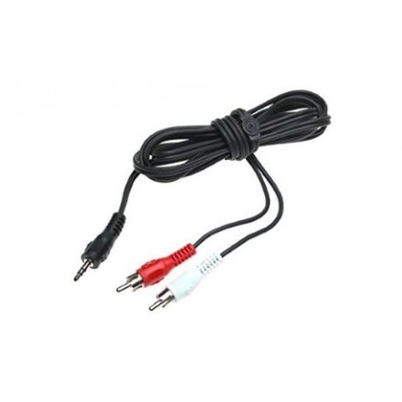 Kabl E-Green Audio 3.5mm stereo (M) - 2xRCA (M) 3m crni