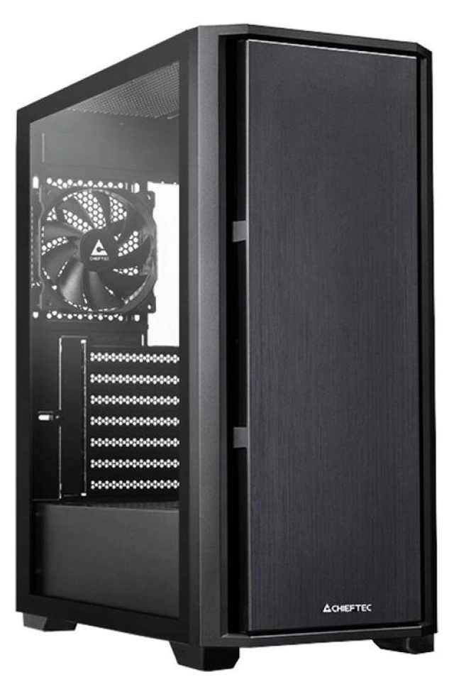 Kuciste Chieftec Pro Midi , Glass, 1x120mm TG AS-02B-TG-OP