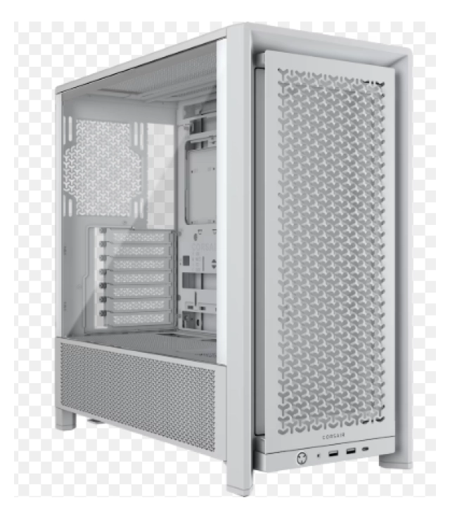 Kućište CORSAIR FRAME 4000D Mid-Tower/ATX/staklo/bez napajanj/bela/CC-9011291-WW
