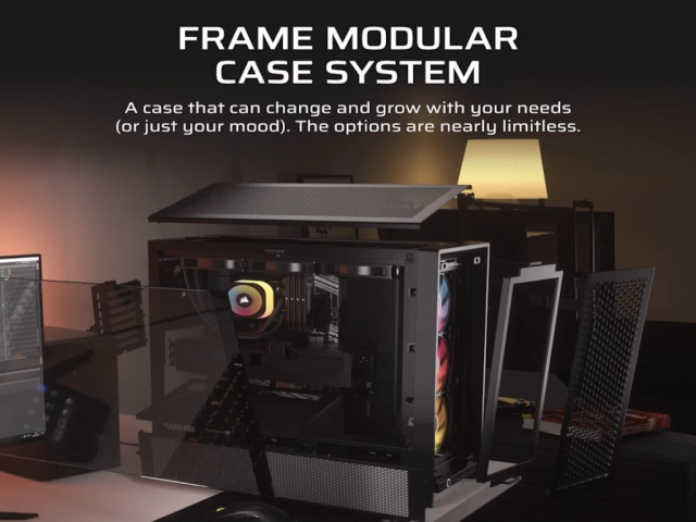 Kucište CORSAIR FRAME 4000D RS ARGB Mid-Tower/ATX/kaljeno staklo/bez napajanja/bela