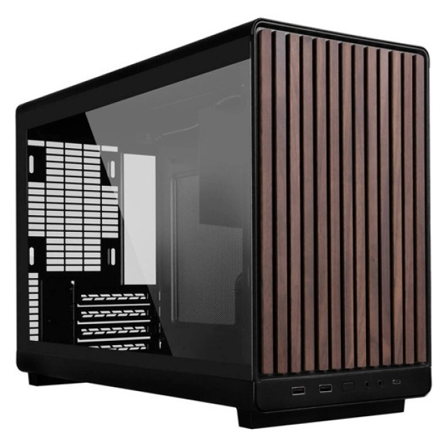 Kućište Lian Li DAN A3 mATX /Crno, A3-mATX Black & WOOD,Tempered Glass