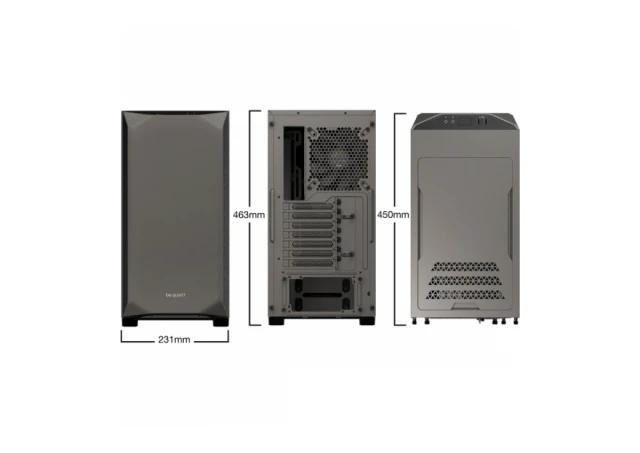 be quite! Kućište Midi be quiet! PURE BASE 500 mettalic grey Window