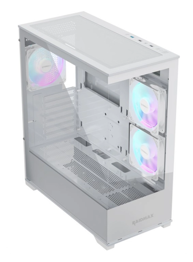 Kuciste Raidmax Infinita i801 Glass/3 x ARGB/BELI/i801TWF