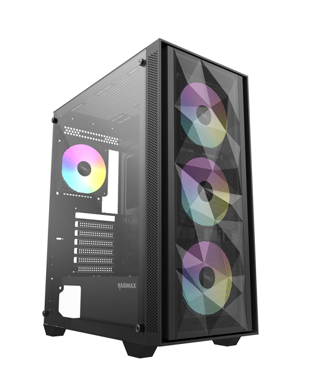Kuciste Raidmax TALOS II  V217TBF Black RGB 650W (RX-650XTB)