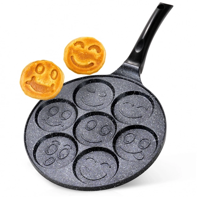 Vilde 199084 - Granitni tiganj za jaja, 26 cm - Smiley