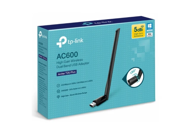 LAN Mrezna Kartica USB TP-Link ARCHER T2U PLUS AC600 High Gain Wireless