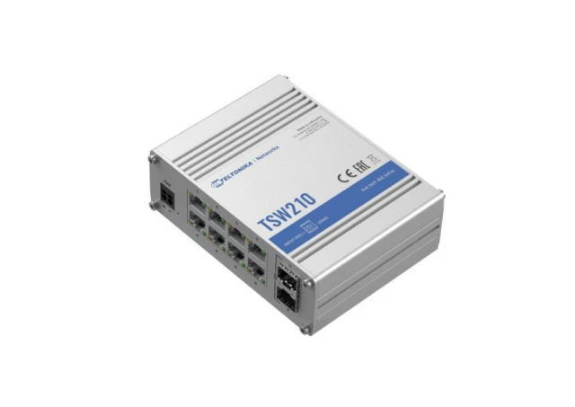 Industrijski switch Ethernet/2 SFP ports TSW210, Teltonika