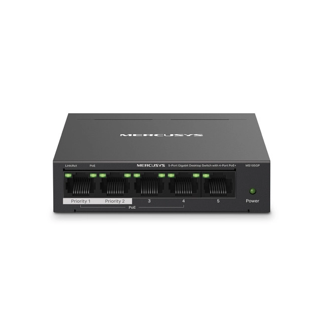 LAN Switch Mercusys MS105GP 5-port 10/100/1000 / 4PoE