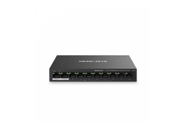 LAN Switch Mercusys MS110P , 10-port 10/100Mbps Desktop Switch with 8-port PoE+ (72860)