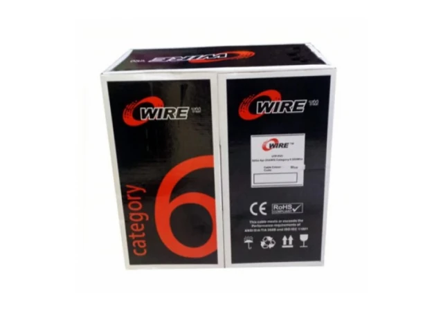 LAN UTP kabl OWIRE Cat6 Solid/CCA/0,56mm/Plavi/305m