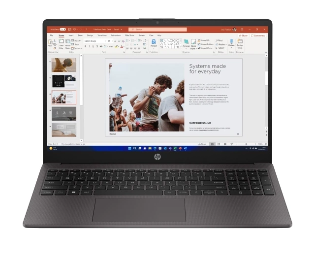 Laptop HP 250R G10 15.6 FHD/Core 5-120U/16GB DDR4/NVMe 512GB/US/AD1T9ET/Win11 home