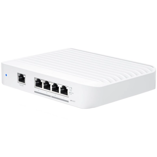 Ubiquiti Layer 2 switch with (4) 10GbE RJ45 ports and (1) GbE, 802.3at PoE+ RJ45 input.The Switch Flex XG (USW Flex XG) is a fully managed, mult-gigabit, Layer 2 switch with (4) 10GbE RJ45 ports and (1) GbE PoE input. The USW Flex XG sports slim, compact ho