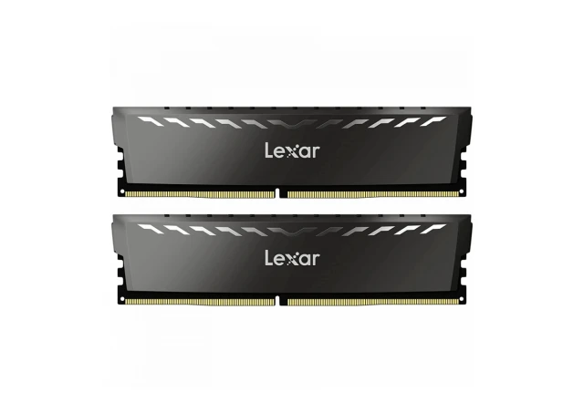 Lexar® 2x16GB THOR DDR4 3600 UDIMM XMP Memory with white heatsink. Dual pack, EAN: 843367129317