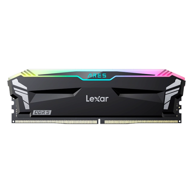 Lexar 32GB Kit (2x16GB) Ares DDR5 6000 CL32 1.35V heatsink, Non-RGB lighting, Dual pack, Black Color