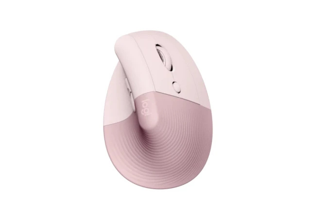 LOGITECH Lift Vertical Ergonomic Wireless ROSE miš 