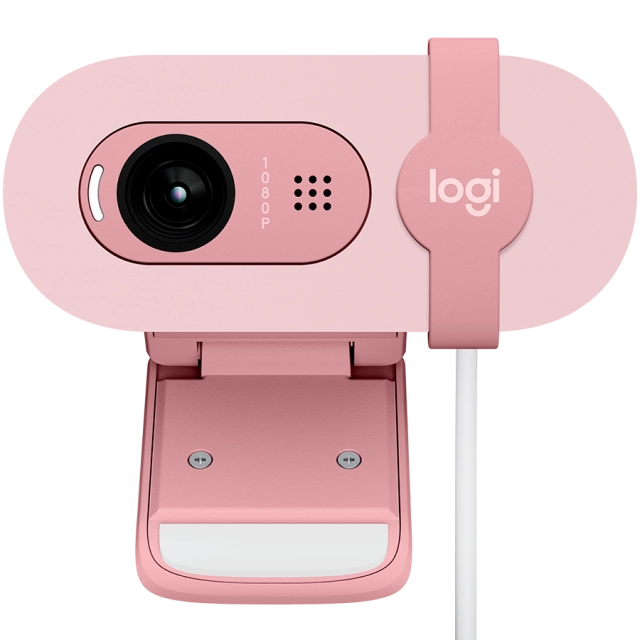 LOGITECH Brio 100 Full HD Webcam - ROSE - USB