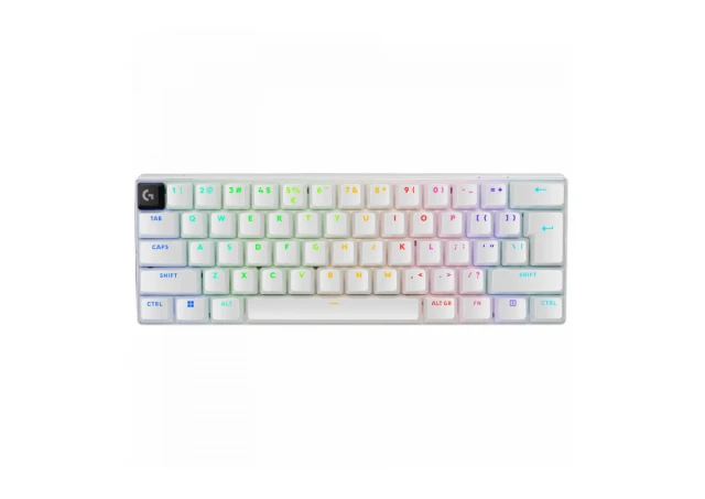 LOGITECH G PRO X 60 LIGHTSPEED Wireless Gaming Keyboard (Tactile) - WHITE - US INT'L - 2.4GHZ/BT - EMEA28-935 - TACTILE SWITCH